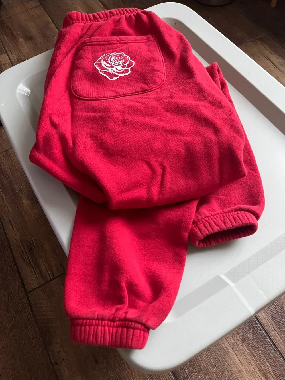 YoungLA Red Graphic Jogger Sweatpants